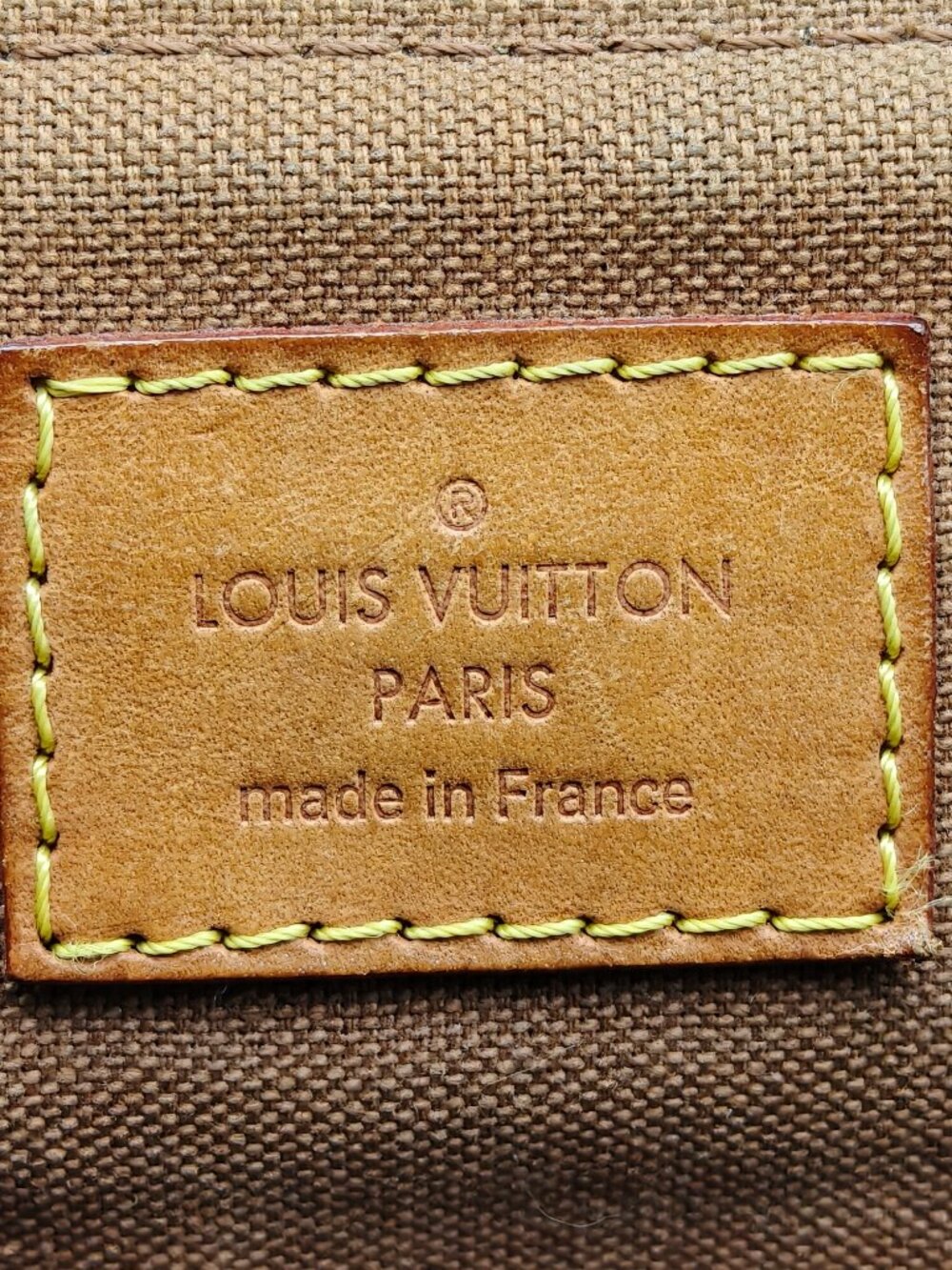Louis Vuitton Monogram Palermo PM Tote Handbag Brown Canvas Top Handle Bag - Picture 12 of 13